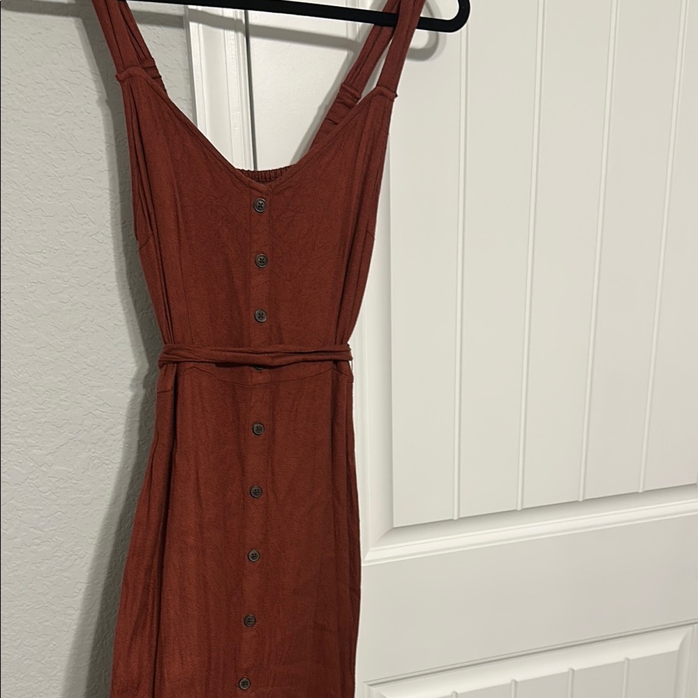 Abercrombie & Fitch Rust Midi Dress